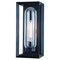 Vaxcel Pullman 1 Light Black Modern Industrial Outdoor Wall Sconce Clear Glass T0605 - alternate 5